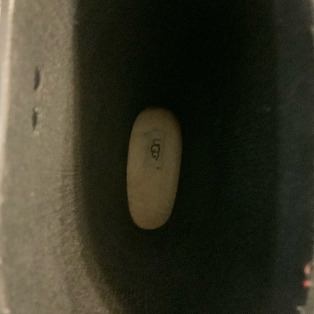 Ugg Boots Ladies  Size 8 K Raana Rain Boot Black Rubber. Small heel - Picture 4 of 6